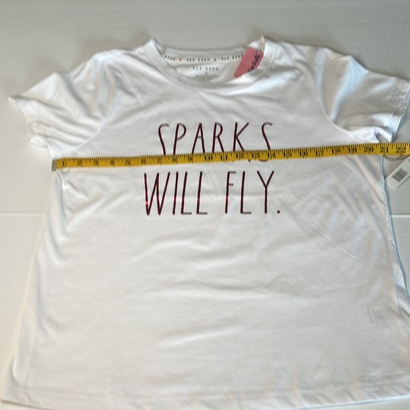 Rae Dunn NWT “Sparks Will Fly”t-shirt women’s size M - Picture 6 of 11